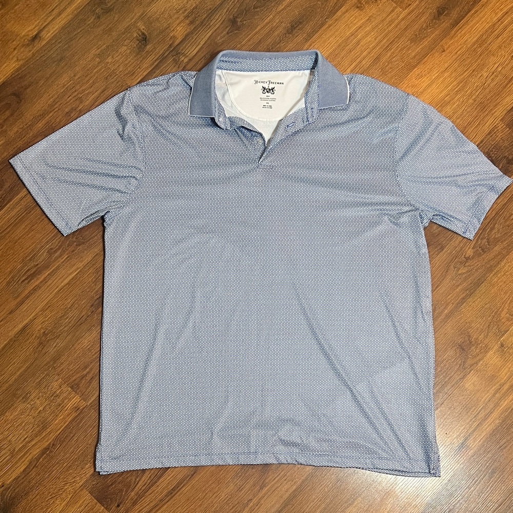 Hickey Freeman Light Blue Men's Polo Shirt